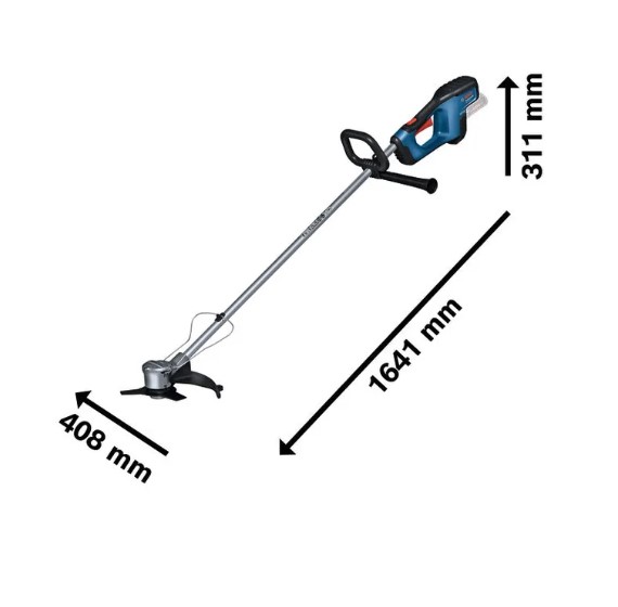 Bosch GFR 18V-23 Cordless Brushcutter – Professional Battery Powered Grass Cutter for Agricultural Field Maintenance, Landscaping, and Heavy Duty Vegetation Clearing